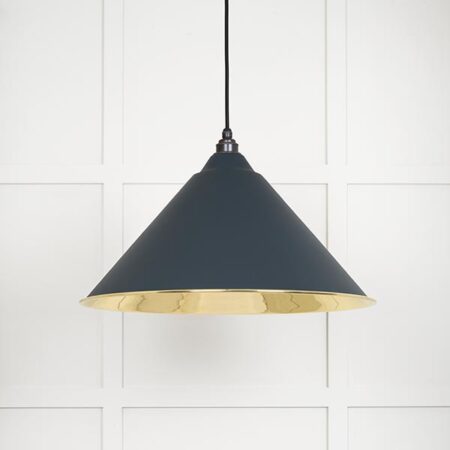 Smooth Brass Hockley Pendant in Soot | 49524SO - Image 2