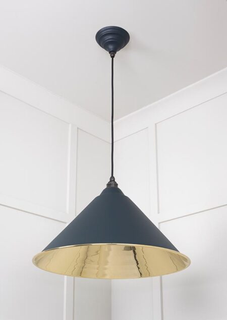 Smooth Brass Hockley Pendant in Soot | 49524SO - Image 4