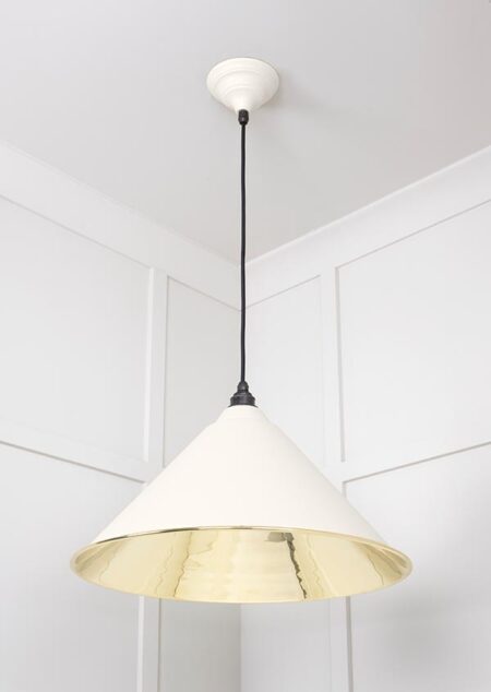 Smooth Brass Hockley Pendant in Teasel | 49524TE - Image 3
