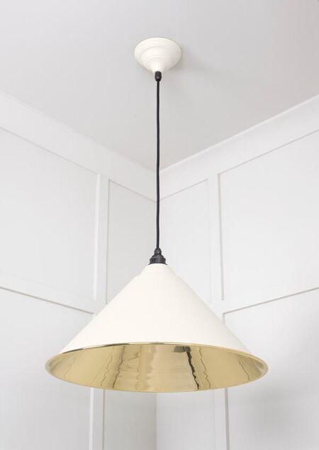 Smooth Brass Hockley Pendant in Teasel | 49524TE - Image 4