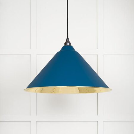 Smooth Brass Hockley Pendant in Upstream | 49524U - Image 2