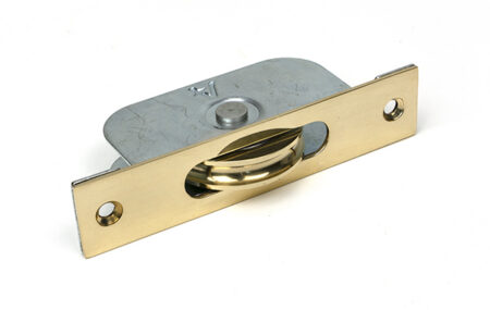 Unlacquered Brass Square Ended Sash Pulley 75kg | 49587