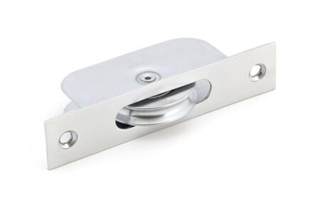 Satin Chrome Square Ended Sash Pulley 75kg | 49588