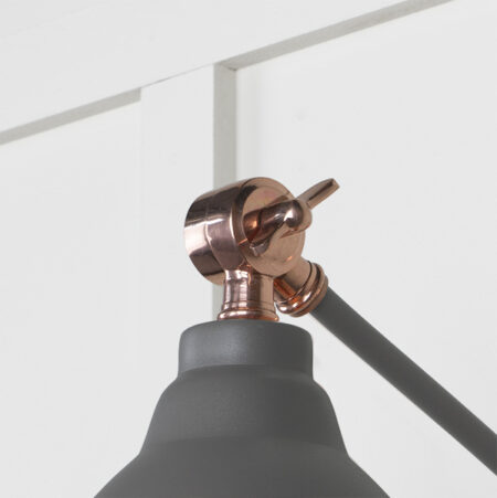 Smooth Copper Brindley Wall Light in Bluff | 49714SBL - Image 4