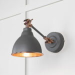 Smooth Copper Brindley Wall Light in Bluff | 49714SBL