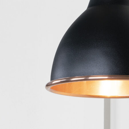 From the Anvil Smooth Copper Brindley Wall Light in Elan Black - Image 3