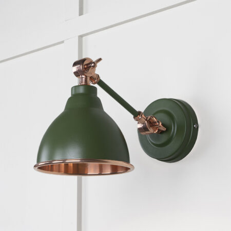 Smooth Copper Brindley Wall Light in Heath | 49714SH - Image 2