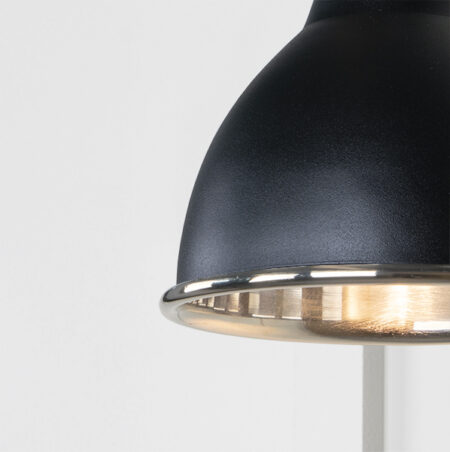 Smooth Nickel Brindley Wall Light in Elan Black | 49715SEB - Image 3