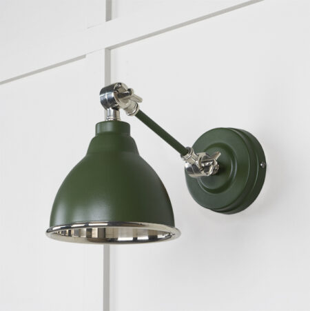Smooth Nickel Brindley Wall Light in Heath | 49715SH - Image 2