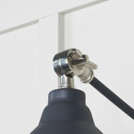 From the Anvil Smooth Nickel Brindley Wall Light in Slate - Image 4