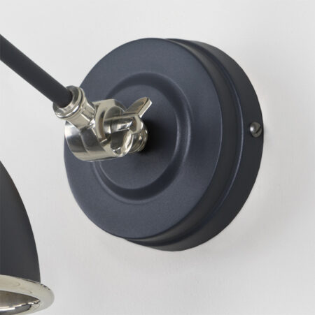 From the Anvil Smooth Nickel Brindley Wall Light in Slate - Image 5