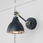 Smooth Nickel Brindley Wall Light in Soot | 49715SSO