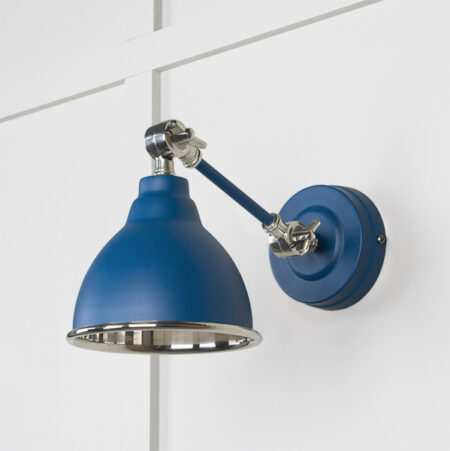 Smooth Nickel Brindley Wall Light in Upstream | 49715SU - Image 2