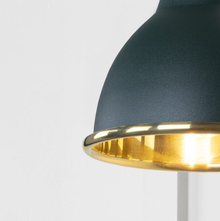 Smooth Brass Brindley Wall Light in Dingle | 49716SDI - Image 3