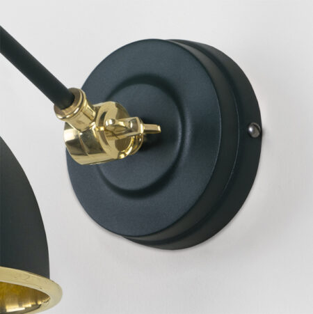Smooth Brass Brindley Wall Light in Dingle | 49716SDI - Image 5