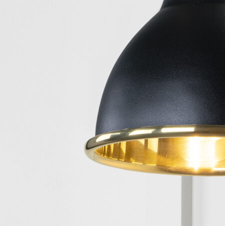 Smooth Brass Brindley Wall Light in Elan Black | 49716SEB - Image 3
