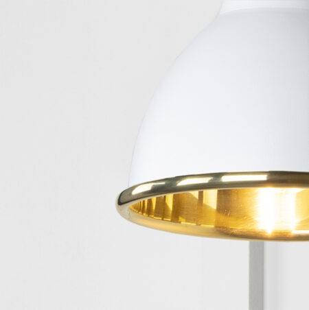Smooth Brass Brindley Wall Light in Flock | 49716SF - Image 3