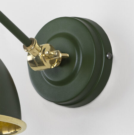 Smooth Brass Brindley Wall Light in Heath | 49716SH - Image 5