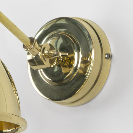 Smooth Brass Brindley Wall Light | 49716 - Image 5