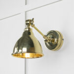 Smooth Brass Brindley Wall Light | 49716