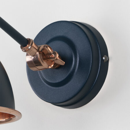 Hammered Copper Brindley Wall Light in Dusk | 49717SDU - Image 5