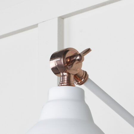 Hammered Copper Brindley Wall Light in Flock | 49717SF - Image 4