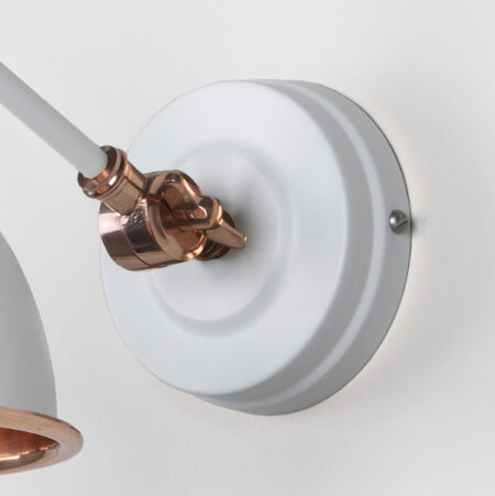 Hammered Copper Brindley Wall Light in Flock | 49717SF - Image 5