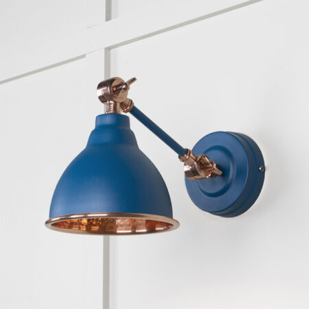 Hammered Copper Brindley Wall Light in Upstream | 49717SU - Image 2