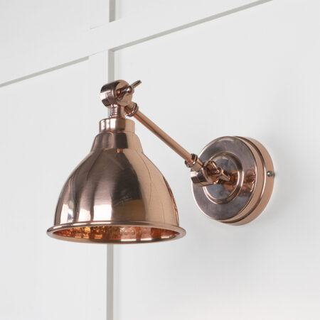 Hammered Copper Brindley Wall Light | 49717 - Image 2