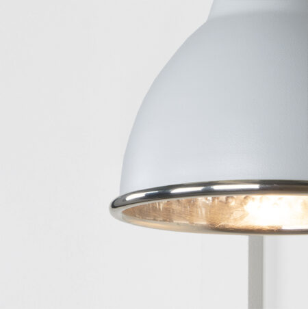 Hammered Nickel Brindley Wall Light in Birch | 49718SBI - Image 3
