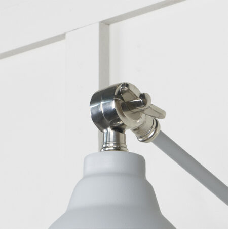 Hammered Nickel Brindley Wall Light in Birch | 49718SBI - Image 4