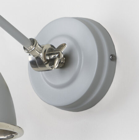 Hammered Nickel Brindley Wall Light in Birch | 49718SBI - Image 5