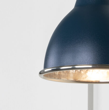 Hammered Nickel Brindley Wall Light in Dusk | 49718SDU - Image 3