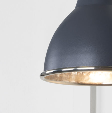 Hammered Nickel Brindley Wall Light in Slate | 49718SSL - Image 3