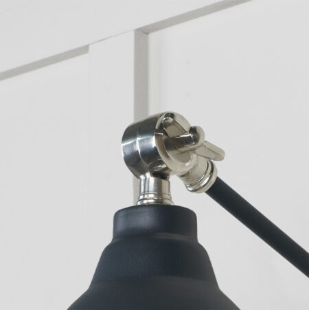 Hammered Nickel Brindley Wall Light in Soot | 49718SSO - Image 4