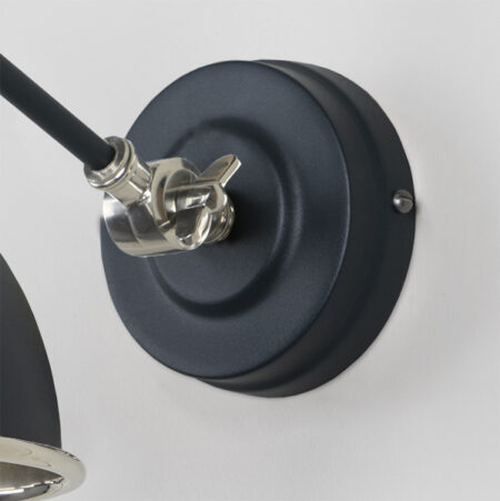 Hammered Nickel Brindley Wall Light in Soot | 49718SSO - Image 5