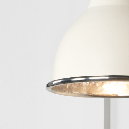 Hammered Nickel Brindley Wall Light in Teasel | 49718STE - Image 3