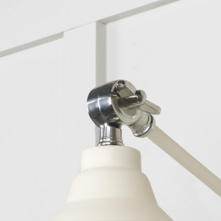 Hammered Nickel Brindley Wall Light in Teasel | 49718STE - Image 4