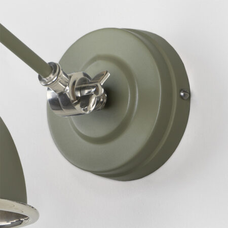 Hammered Nickel Brindley Wall Light in Tump | 49718STU - Image 5