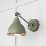 Hammered Nickel Brindley Wall Light in Tump | 49718STU