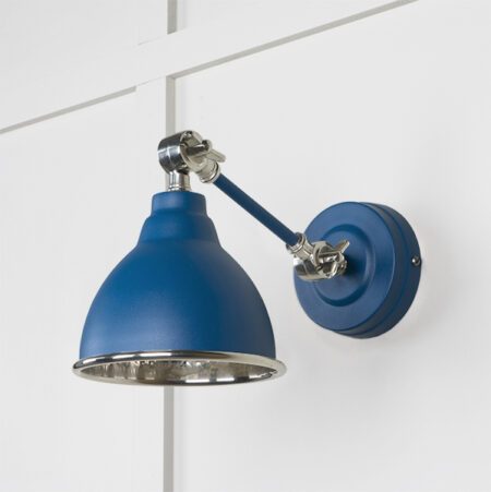 Hammered Nickel Brindley Wall Light in Upstream | 49718SU - Image 2