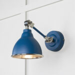 Hammered Nickel Brindley Wall Light in Upstream | 49718SU