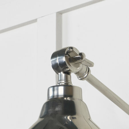 Hammered Nickel Brindley Wall Light | 49718 - Image 4