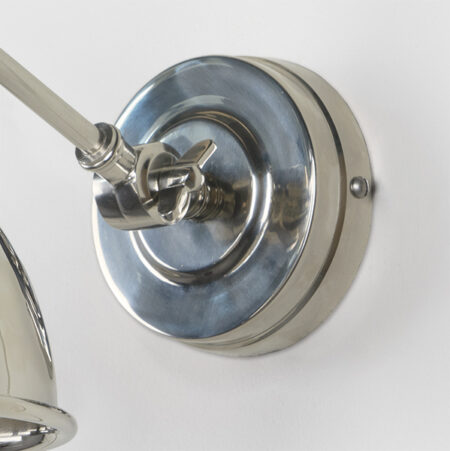 Hammered Nickel Brindley Wall Light | 49718 - Image 5