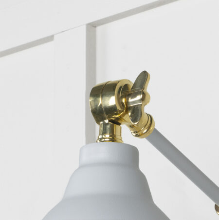 Hammered Brass Brindley Wall Light in Birch | 49719SBI - Image 4