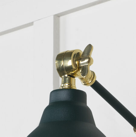 Hammered Brass Brindley Wall Light in Dingle | 49719SDI - Image 4