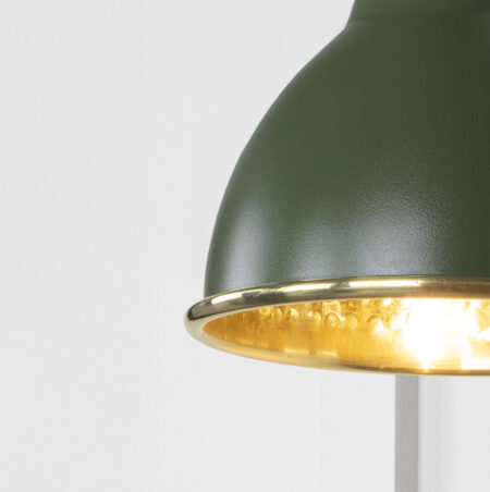 Hammered Brass Brindley Wall Light in Heath | 49719SH - Image 3
