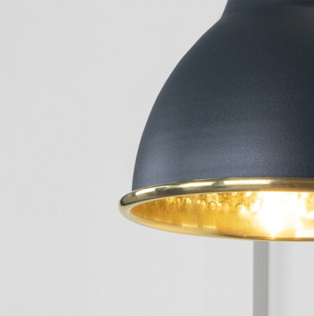Hammered Brass Brindley Wall Light in Soot | 49719SSO - Image 3