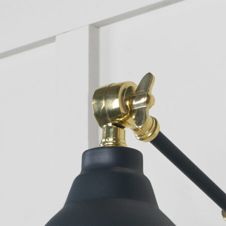 Hammered Brass Brindley Wall Light in Soot | 49719SSO - Image 4