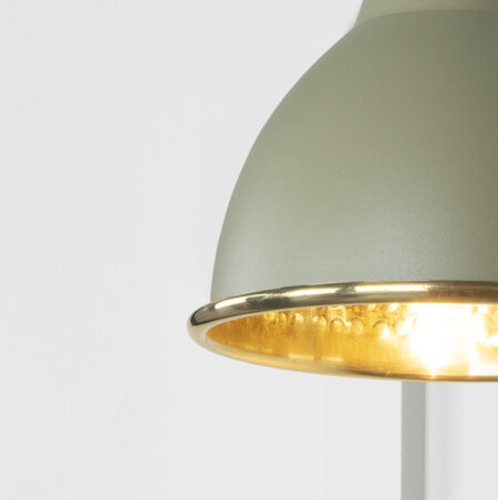 Hammered Brass Brindley Wall Light in Tump | 49719STU - Image 3